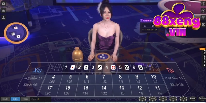 Đặt cược Sicbo Xeng88 siêu dễ dàng