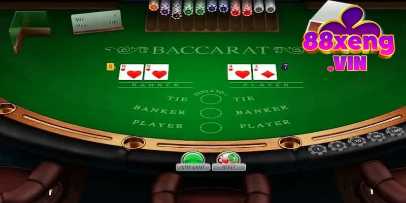 Giao diện đánh bài Baccarat Xeng88 dễ sử dụng