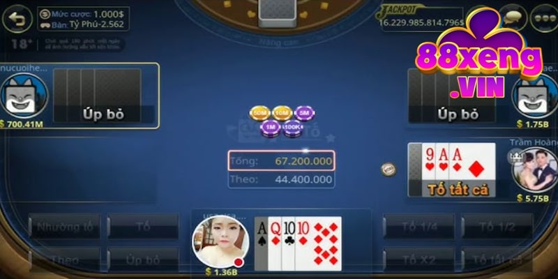 Các ưu điểm khi chơi Xì Tố Xeng88